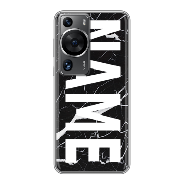 Силиконовый чехол на Huawei P60 с принтом NAME