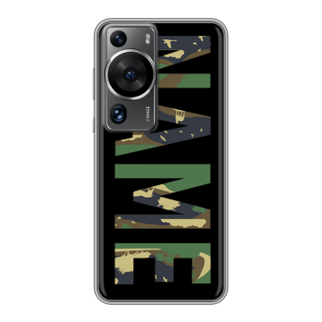 Силиконовый чехол на Huawei P60 с принтом NAME