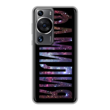 Силиконовый чехол на Huawei P60 с принтом ФАМИЛИЯ