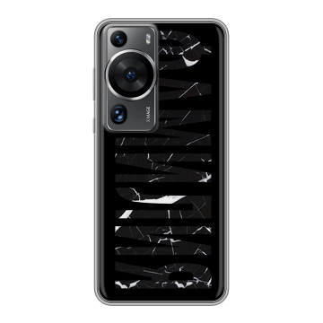 Силиконовый чехол на Huawei P60 с принтом ФАМИЛИЯ