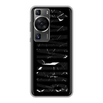 Силиконовый чехол на Huawei P60 Pro с принтом ФАМИЛИЯ