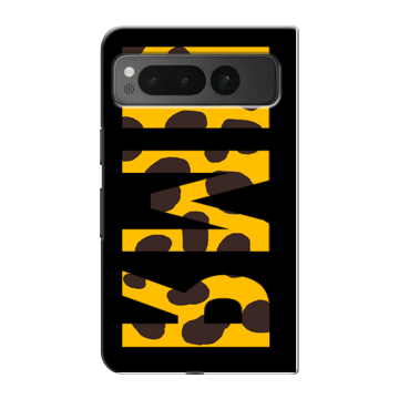 Пластиковый чехол на Google Pixel Fold с принтом ИМЯ