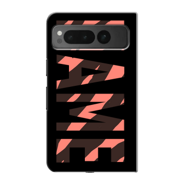 Пластиковый чехол на Google Pixel Fold с принтом NAME