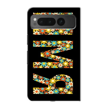 Пластиковый чехол на Google Pixel Fold с принтом ИМЯ