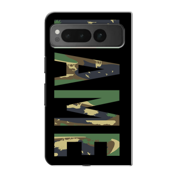 Пластиковый чехол на Google Pixel Fold с принтом NAME