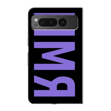 Пластиковый чехол на Google Pixel Fold с принтом ИМЯ
