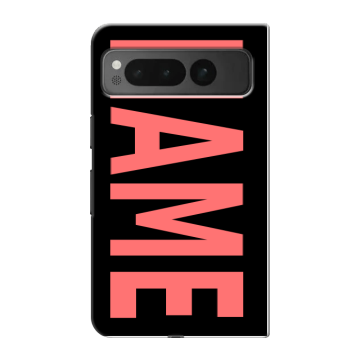 Пластиковый чехол на Google Pixel Fold с принтом NAME