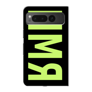 Пластиковый чехол на Google Pixel Fold с принтом ИМЯ