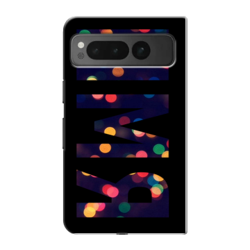 Пластиковый чехол на Google Pixel Fold с принтом ИМЯ