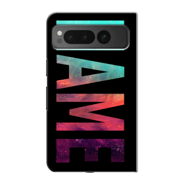 Пластиковый чехол на Google Pixel Fold с принтом NAME