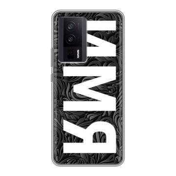 Силиконовый чехол на XIaomi Poco F5 Pro с принтом ИМЯ