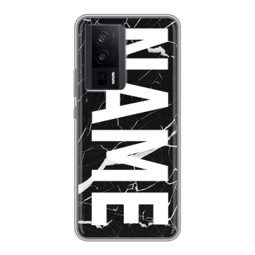 Силиконовый чехол на XIaomi Poco F5 Pro с принтом NAME