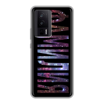 Силиконовый чехол на XIaomi Poco F5 Pro с принтом ФАМИЛИЯ