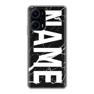 Силиконовый чехол на XIaomi Poco F5 с принтом NAME