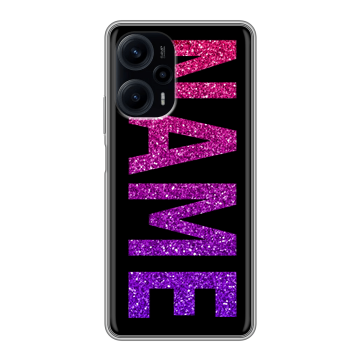 Силиконовый чехол на XIaomi Poco F5 с принтом NAME