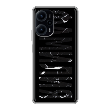 Силиконовый чехол на XIaomi Poco F5 с принтом ФАМИЛИЯ