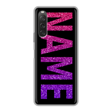 Силиконовый чехол на Sony Xperia 10 V с принтом NAME