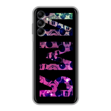 Силиконовый чехол на Samsung Galaxy M14 5G с принтом ИМЯ