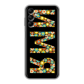 Силиконовый чехол на Samsung Galaxy M14 5G с принтом ИМЯ