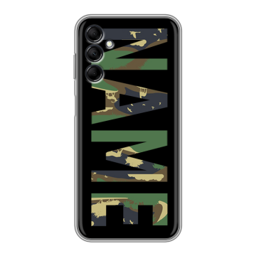 Силиконовый чехол на Samsung Galaxy M14 5G с принтом NAME