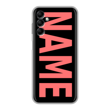 Силиконовый чехол на Samsung Galaxy M14 5G с принтом NAME