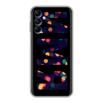 Силиконовый чехол на Samsung Galaxy M14 5G с принтом ИМЯ