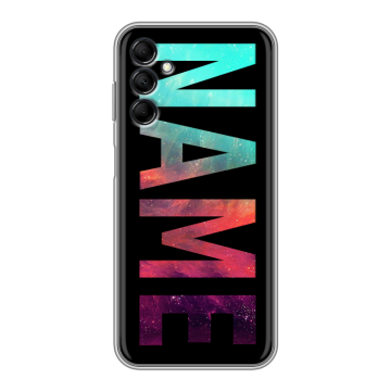Силиконовый чехол на Samsung Galaxy M14 5G с принтом NAME