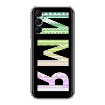 Силиконовый чехол на Samsung Galaxy M14 5G с принтом ИМЯ