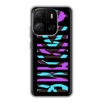 Силиконовый чехол на Tecno Pop 7 с принтом ФАМИЛИЯ