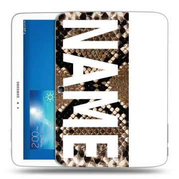 Силиконовый чехол на Samsung Galaxy Tab 3 10.1 с принтом NAME