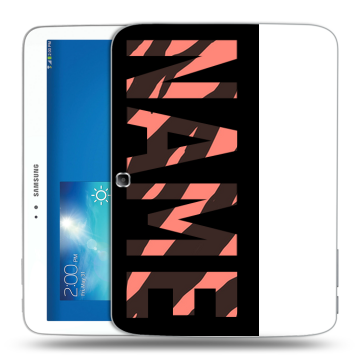 Силиконовый чехол на Samsung Galaxy Tab 3 10.1 с принтом NAME