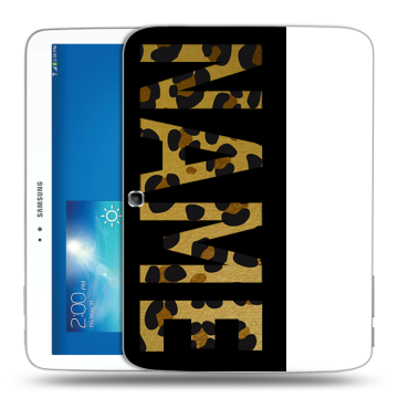 Силиконовый чехол на Samsung Galaxy Tab 3 10.1 с принтом NAME