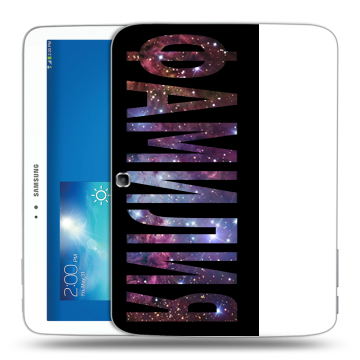 Силиконовый чехол на Samsung Galaxy Tab 3 10.1 с принтом ФАМИЛИЯ