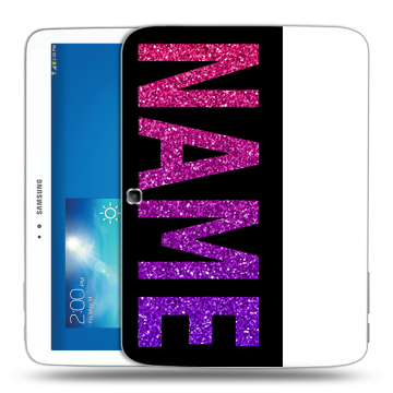 Силиконовый чехол на Samsung Galaxy Tab 3 10.1 с принтом NAME