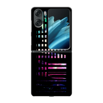 Пластиковый чехол на OPPO Find N2 Flip с принтом ФАМИЛИЯ
