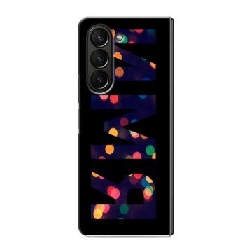Пластиковый чехол на Samsung Galaxy Z Fold 5 с принтом ИМЯ