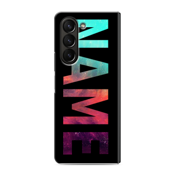 Пластиковый чехол на Samsung Galaxy Z Fold 5 с принтом NAME