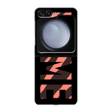 Пластиковый чехол на Samsung Galaxy Z Flip 5 с принтом NAME