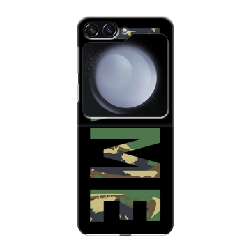 Пластиковый чехол на Samsung Galaxy Z Flip 5 с принтом NAME