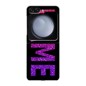 Пластиковый чехол на Samsung Galaxy Z Flip 5 с принтом NAME