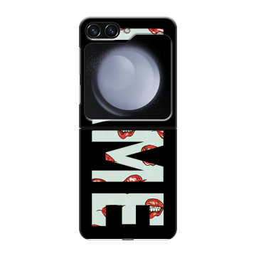 Пластиковый чехол на Samsung Galaxy Z Flip 5 с принтом NAME