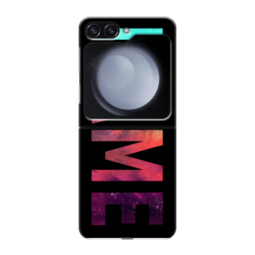 Пластиковый чехол на Samsung Galaxy Z Flip 5 с принтом NAME