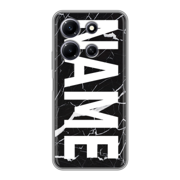 Силиконовый чехол на Infinix Note 30i с принтом NAME