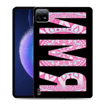 Силиконовый чехол на Xiaomi Pad 6 с принтом ИМЯ