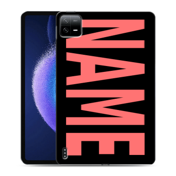 Силиконовый чехол на Xiaomi Pad 6 с принтом NAME