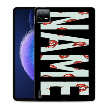 Силиконовый чехол на Xiaomi Pad 6 с принтом NAME