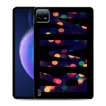 Силиконовый чехол на Xiaomi Pad 6 с принтом ИМЯ