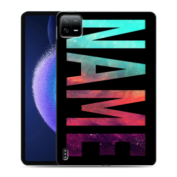 Силиконовый чехол на Xiaomi Pad 6 с принтом NAME