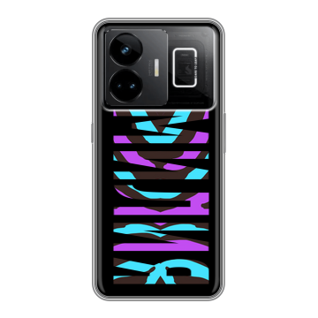 Силиконовый чехол на Realme GT3 с принтом ФАМИЛИЯ