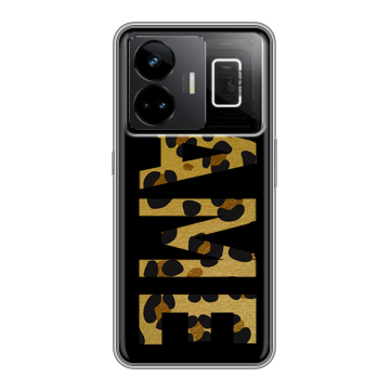 Силиконовый чехол на Realme GT3 с принтом NAME